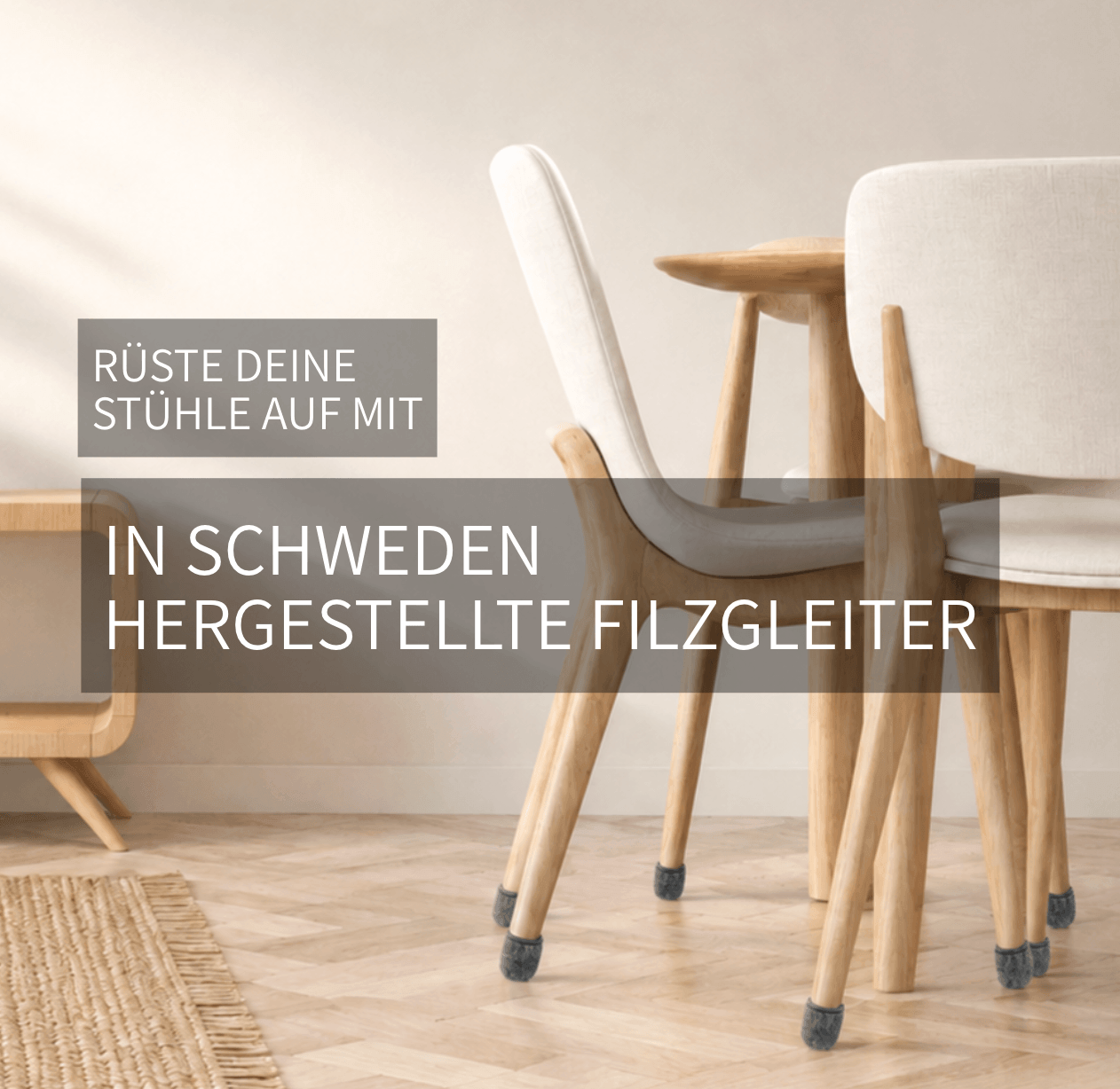 UPGRADE AUF EIN SET SCHWEDISCHE FILZGLEITER 